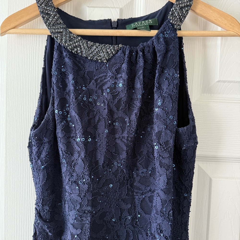 Ralph Lauren Navy Lace Dress